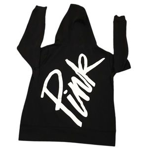 Victoria’s Secret PINK Zip Up Hoodie Sweatshirt Size Small 2013 Retro Style